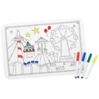 Safe eco-friendly kids washable silicone drawing mat