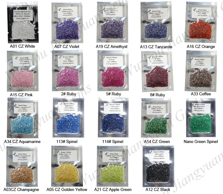 small rpund brilliant cut packing