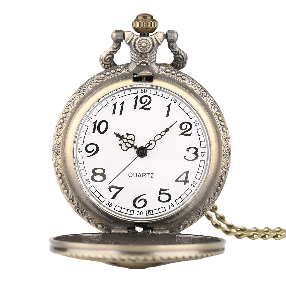 YISUYA Vintage Theme Pendant Chain Pocket Watch Bronze Carton Kid Retro Toy Quartz Watches Necklace Christmas Clock Gift Reloj (3)
