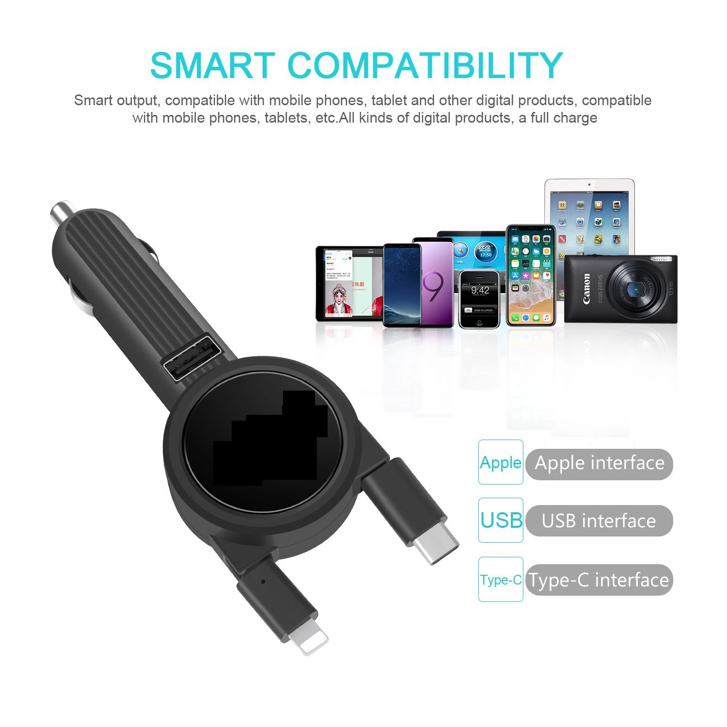 car mobile charger with cable