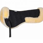 High quality sheepskin half saddle pad