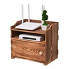 Wooden WiFi Router Shelf TV Converter Storage Boxes-small