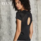 Outdoor Summer New Leisure Short Sleeve Tops Women Quick Dry Back Hollow Mesh Sports T-Shirt