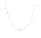 Women Sterling Silver Italian Crafted Necklace 1.4MM Box Chain