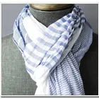 Spring polyester woven scarf for men with stripes big polyester shawl for women