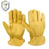 Leather palm truck driver work gloves ce