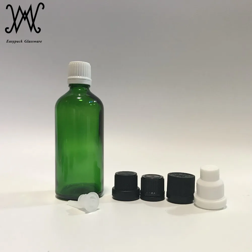 bottle with plastic tamper evident cap and orifice reducer