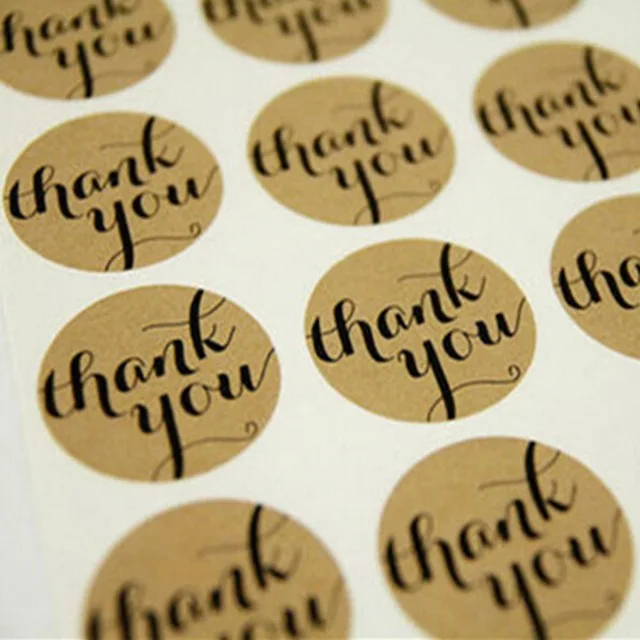 packing labels high gloss stickers gift packing sticker label