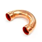 Copper pipe Welded U type elbow 180 degree copper joint refrigeration fittings