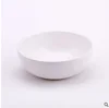 Catering use white round plastic melamine salad bowls