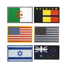 Customized Size PVC Rubber Patch Morale Delicate Country Flag Soft Rubber PVC Label