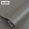 Charcoal Modern Silver Vertical Stripes Wallpaper Roll