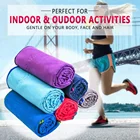 Packable quick dry microfiber outdoor sports & travel towel set