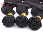 Kemy hair 100% remy brazilian raw indian unprocessed human hair extension for braid weave bundle with closure vendors