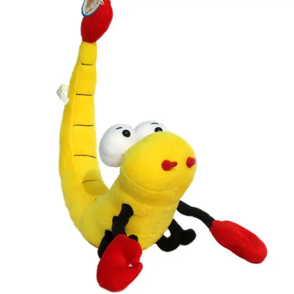 2013 yeni akrep peluş dolması sarı oyuncakları yumuşak hayvan polyester elyaf dolgu