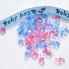 Acrylic Baby Shower Favors Pacifiers Girl Boy Birthday Party Gift Mini Transparent Nipple Pacifiers Party Decor Gift
