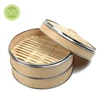 Natural Wholesale Eco-friendly Bamboo Dim Sum Chinese Steamer Basket