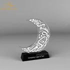 Crystal Gifts Islamic Gift New Design Ramadan Festival Moon Trophy Wholesale Islamic Gifts