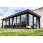 Hot selling veranda aluminum sunroom with tempered glass