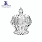 Handcraft mini& elegant glass jar for candy with cage shape