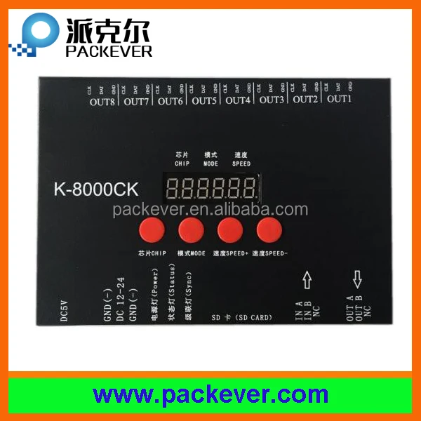 2016 Новый цифровой светодиодный контроллер sd-карты K-8000CK