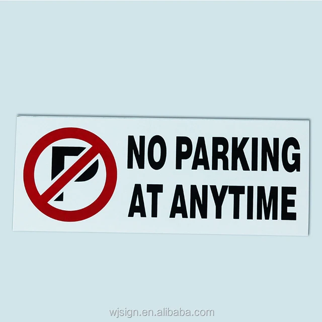 top quality no parking oem printing custom pvc plastic warning