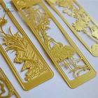 Chinese Style Vintage Exquisite Personalized Beautiful Shiny Gold Metal Bookmark For Book