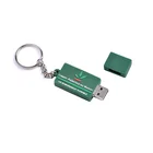 3d custom rubber promotion soft pvc keychain with usb