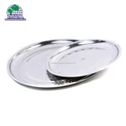 Stainless Steel Egg Shape Serving Tray Dinner Oval Plate For Home Hotel Restaurant