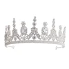 Custom Luxury Zircon Crown Bridal Tiaras Diadem Wedding Hair Ornaments Rhinestone Pageant Crown For Wholesale (KH015)