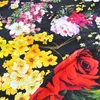 100% Floral Printed Silk Crepe Fabric With Custom Design