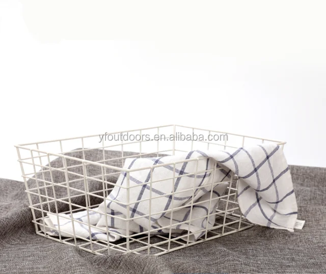 newest and cheapest gold wire empty gift basket for sale