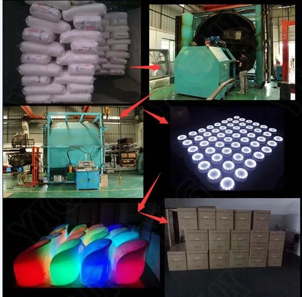 使用される16色魅力的な充電式led照明灯ナイトクラブバーカウンター仕入れ・メーカー・工場