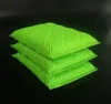 Set Of 3PCS Green Color Kitchen Cleaning Magic Sponge Scouring Pad With Mesh