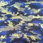 Cheap twill blue camouflage 500GSM mesh textile materials fabric for sports shoes,flyknit knit material