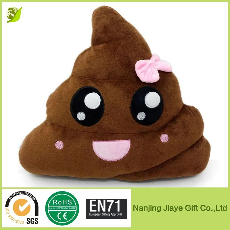 Emoji Emoticon Cushion Heart Eyes Poop Shape Pillow Buy Emoji
