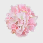 Supplies wholesale artificial silk hydrangea flowers head for wedding decor