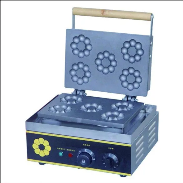Electric flower shaped waffle Maker Machine, Donut Making Machine