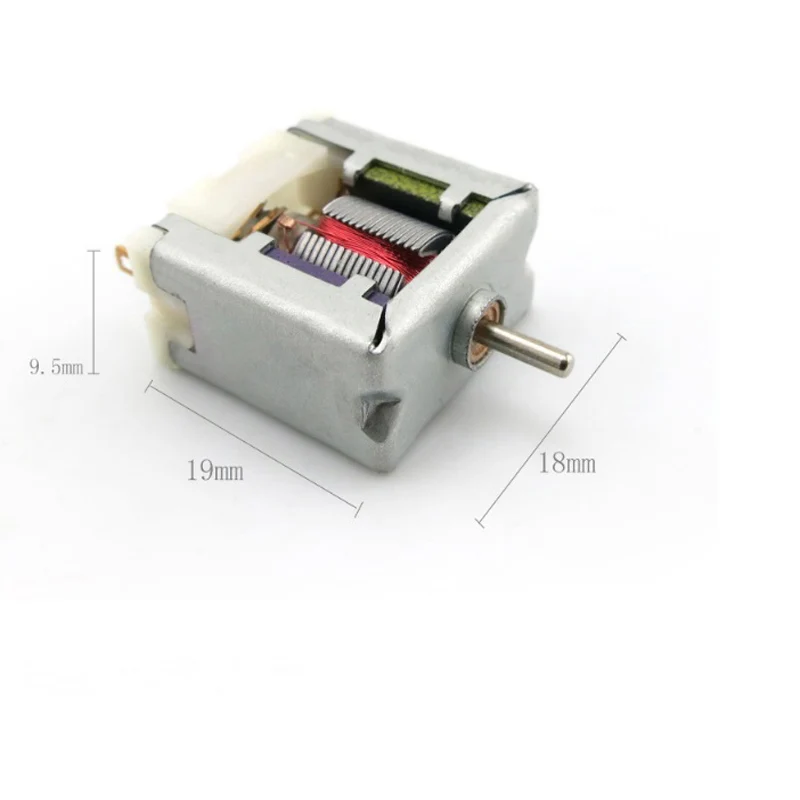 Description Picture 3 of item020 micro motor, 3v motor, teaching demonstration, DIY model small motor, square motor without cover