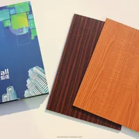 3mm 4mm 5mm Wood Grained Aluminum