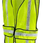 Vest Mesh Vest Fluorescent Polyester Mesh Reflective Safety Vest Zipper Hi-Vis Reflective Vest