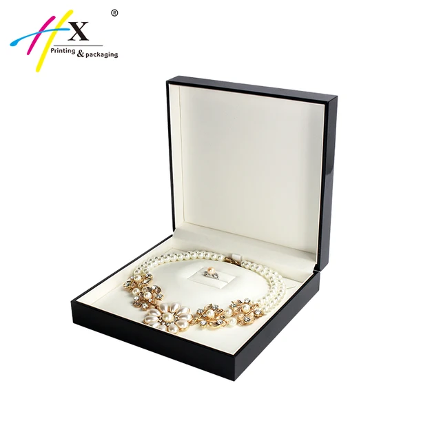 jewelry fashion necklace gift box wooden set jewelry packaging