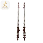 large size metal craft SS tubular pulling wooden door handle for villa 316 stainless steel entry door push pull handles