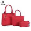 Fashion bag set 3 pcs ladies hand bags with mini handbag wallet ladies handbag