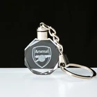 Bling promotional Crystal keychain with laser logo colorful changing led light for business gifts friend