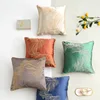 Home Decor Sofa Throw Pillows Case Satin Silk Embroidered Cushion Covers