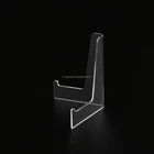 transparent hot bending 2'' acrylic fossil holder display rack Cluster mineral display stand easel