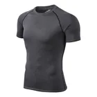 New design plain dry fit polyester sport wears men short sleeve gym t shirt running tops