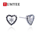 Heart Earrings 925 Silver New Model 925 Sterling Silver Heart Shape Jewelry Designs 925 Sterling Silver Stud Earrings