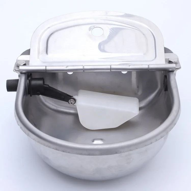 OEM deep drawn stainless steel galvanized steel drinking bowl for dogs / cow / piglets / rabbits / horse